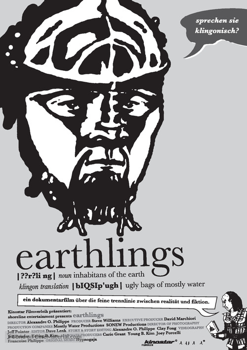 Earthlings: Ugly Bags of Mostly Water - German Movie Poster