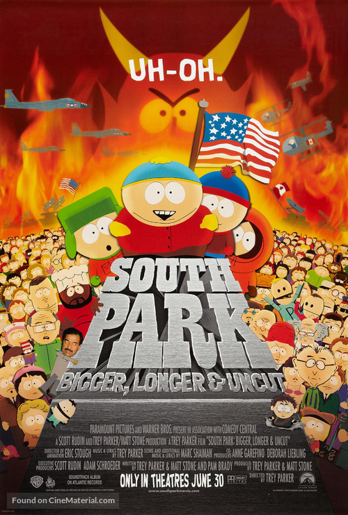 South Park: Bigger Longer &amp; Uncut - Advance movie poster