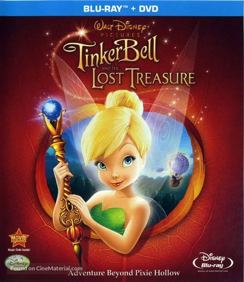 Tinker Bell and the Lost Treasure - Blu-Ray movie cover