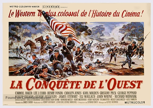How the West Was Won - French Movie Poster