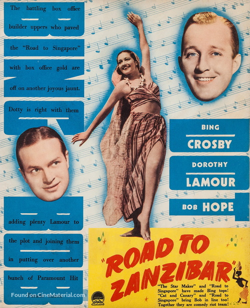 Road to Zanzibar - poster