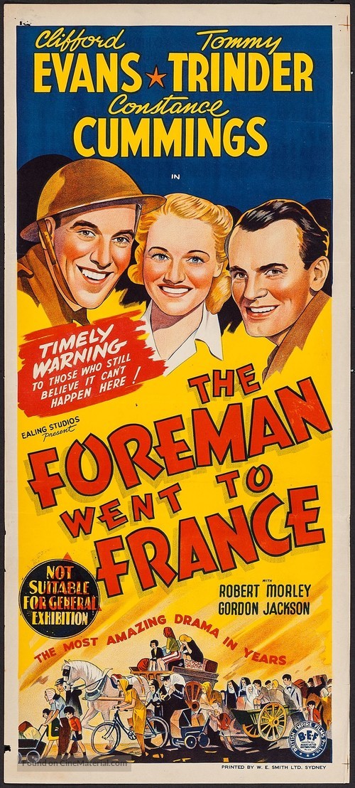 The Foreman Went to France - Australian Movie Poster