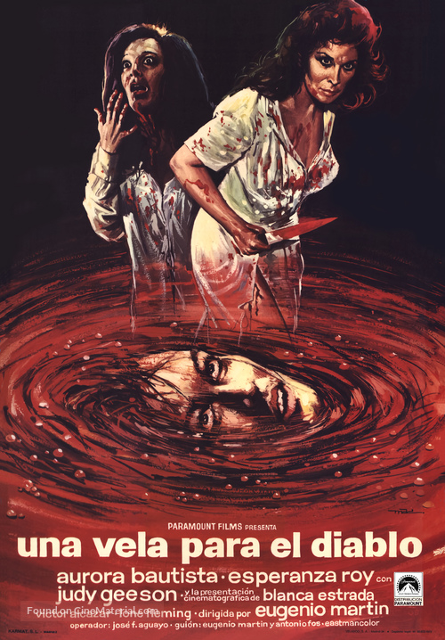 Una vela para el diablo - Spanish Movie Poster