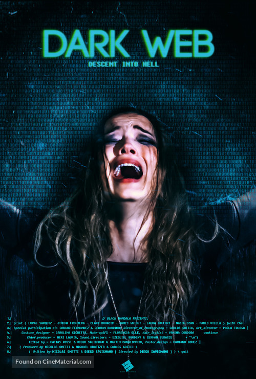 Dark Web: Descent Into Hell - Argentinian Movie Poster