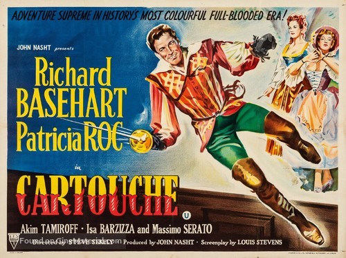 Le avventure di Cartouche - British Movie Poster