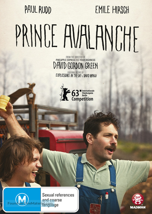 Prince Avalanche - Australian DVD movie cover