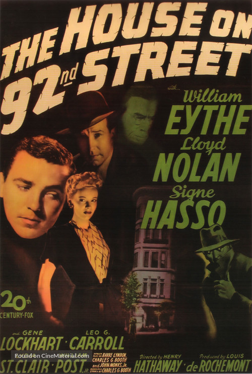 The House on 92nd Street - Movie Poster