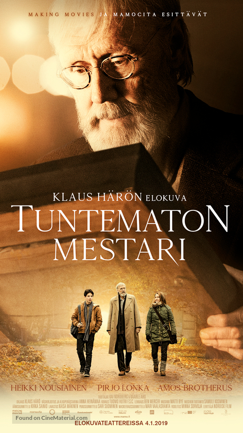 Tuntematon mestari - Finnish Movie Poster