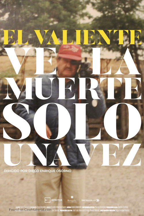 El valiente ve la muerte solo una vez - Mexican Movie Poster