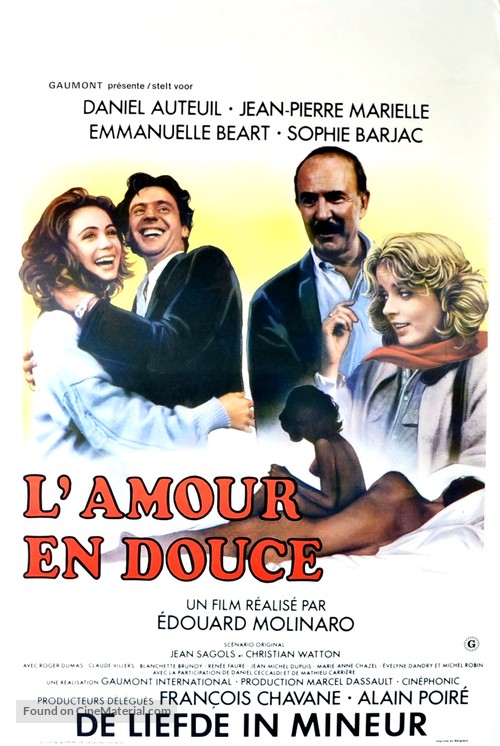 L&#039;amour en douce - Belgian Movie Poster