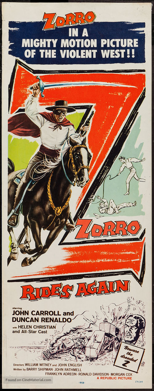Zorro Rides Again - Movie Poster