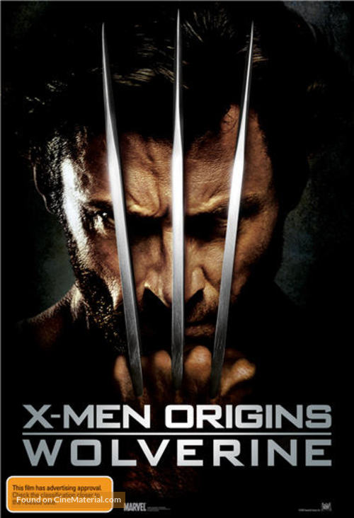 X-Men Origins: Wolverine - Australian Movie Poster