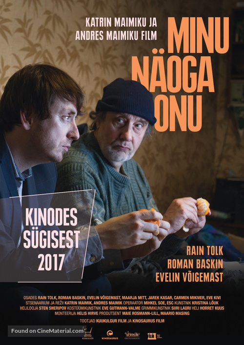 Minu n&auml;oga onu - Estonian Movie Poster