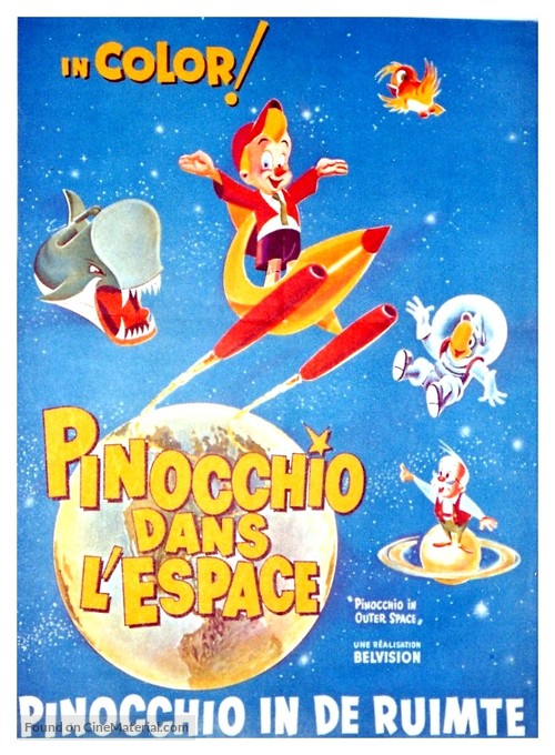 Pinocchio in Outer Space - Belgian Movie Poster