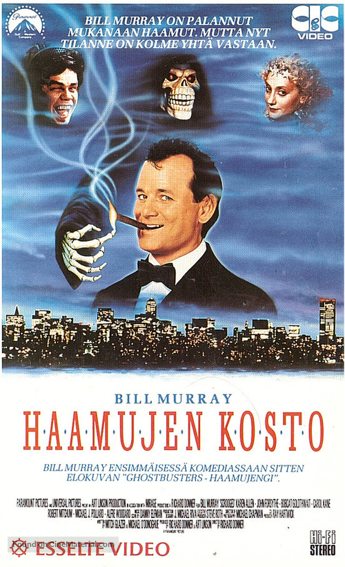 Scrooged - Finnish VHS movie cover