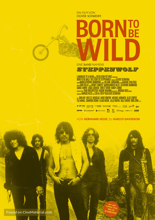 Born to Be Wild: The Story of Steppenwolf - German Movie Poster