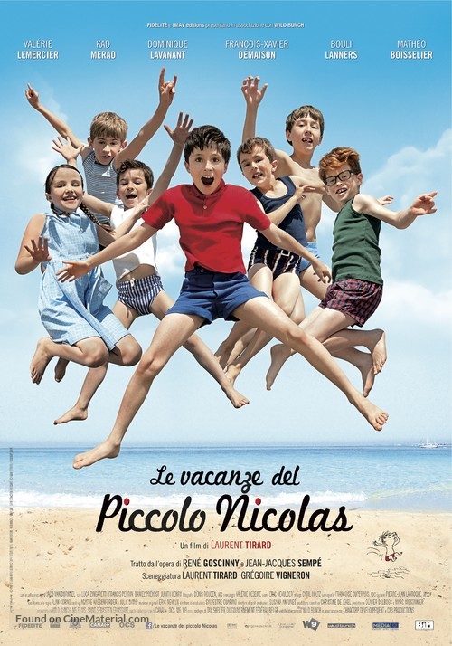 Les vacances du petit Nicolas - Italian Movie Poster