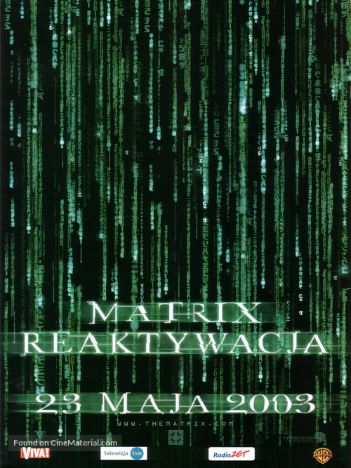 The Matrix Reloaded - Polish Movie Poster