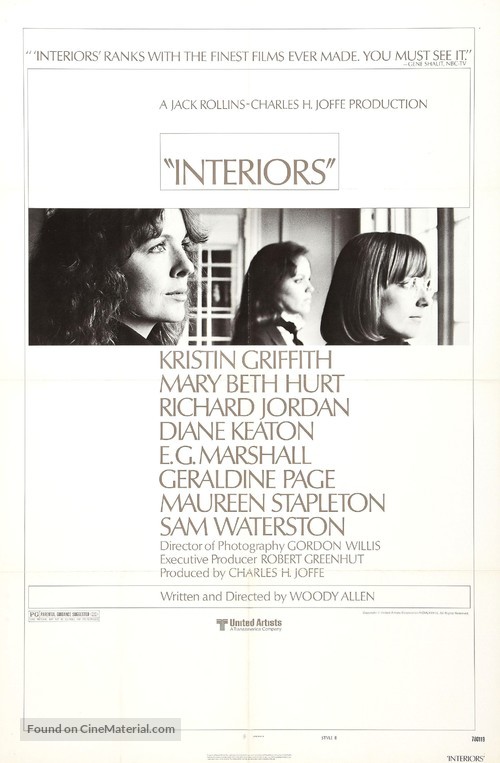 Interiors - Movie Poster