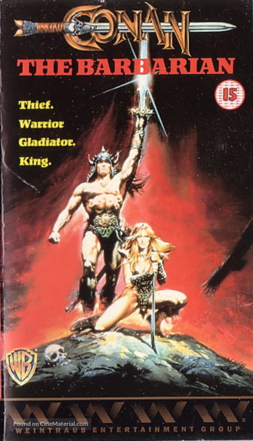 Conan The Barbarian - British VHS movie cover