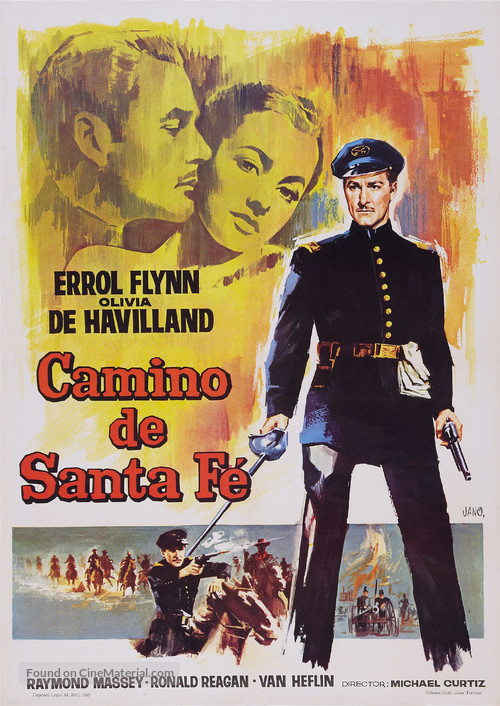 Santa Fe Trail - Spanish Movie Poster