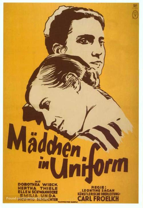 M&auml;dchen in Uniform - German Movie Poster
