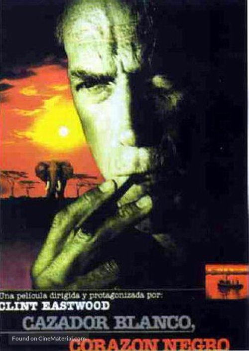White Hunter Black Heart - Spanish VHS movie cover