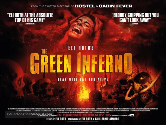 The Green Inferno - British Movie Poster