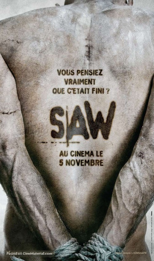 Saw V - French Movie Poster