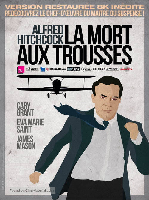 North by Northwest - French Re-release movie poster