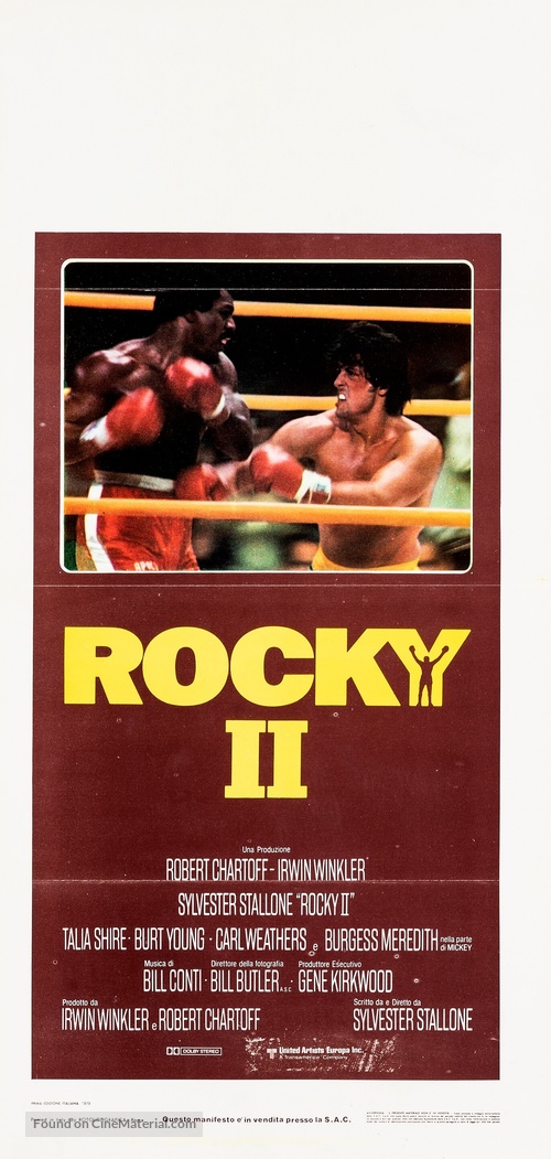 Rocky II - Italian Movie Poster