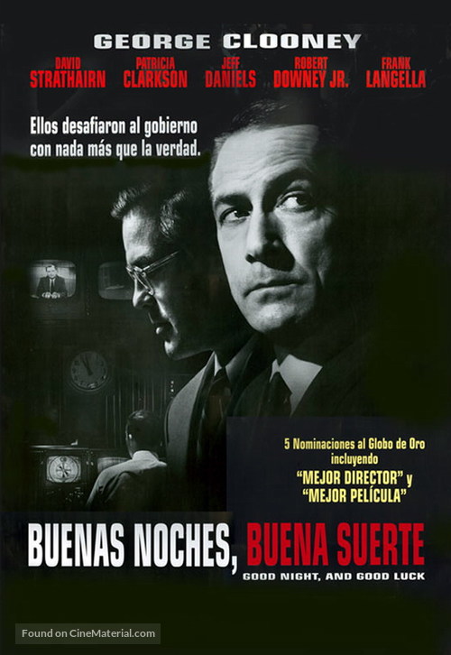 Good Night, and Good Luck. - Mexican DVD movie cover