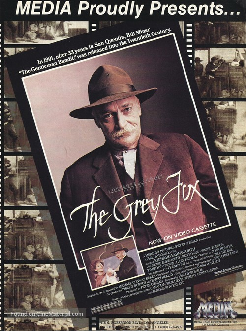 The Grey Fox - Video release movie poster