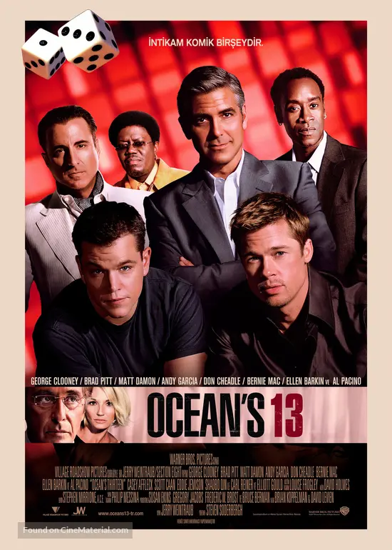 Ocean&#039;s Thirteen - Turkish Movie Poster