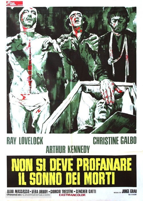 Let Sleeping Corpses Lie - Italian Movie Poster