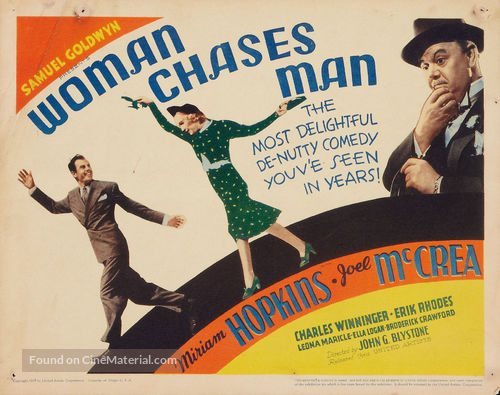 Woman Chases Man - Movie Poster