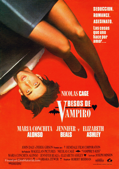 Vampire&#039;s Kiss - Spanish Movie Poster