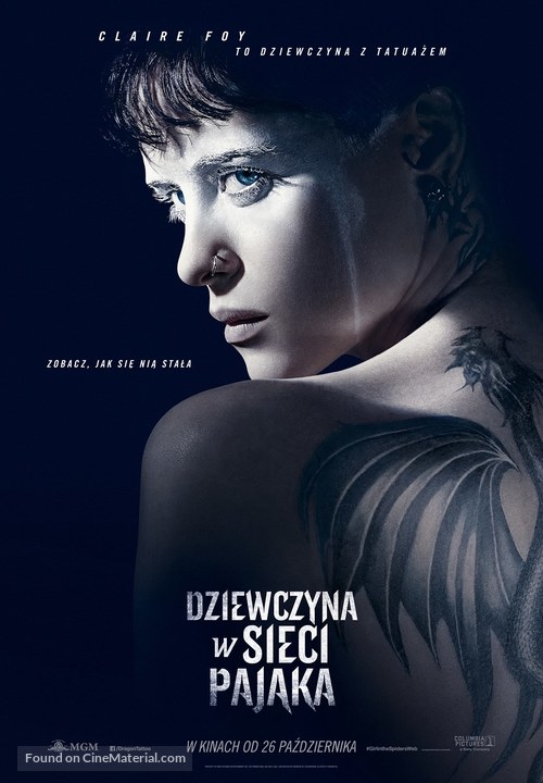 The Girl in the Spider&#039;s Web - Polish Movie Poster