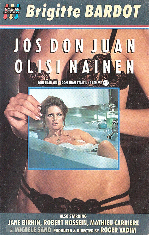 Don Juan ou Si Don Juan &eacute;tait une femme... - Finnish VHS movie cover