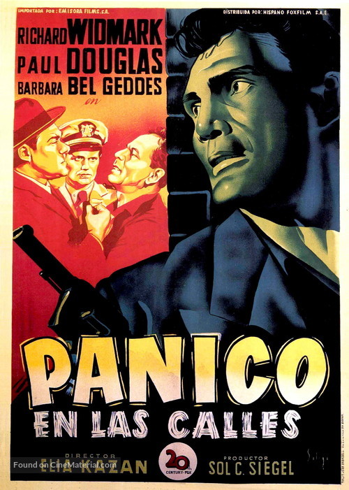 Panic in the Streets - Spanish Movie Poster
