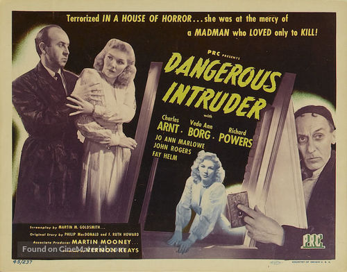 Dangerous Intruder - Movie Poster