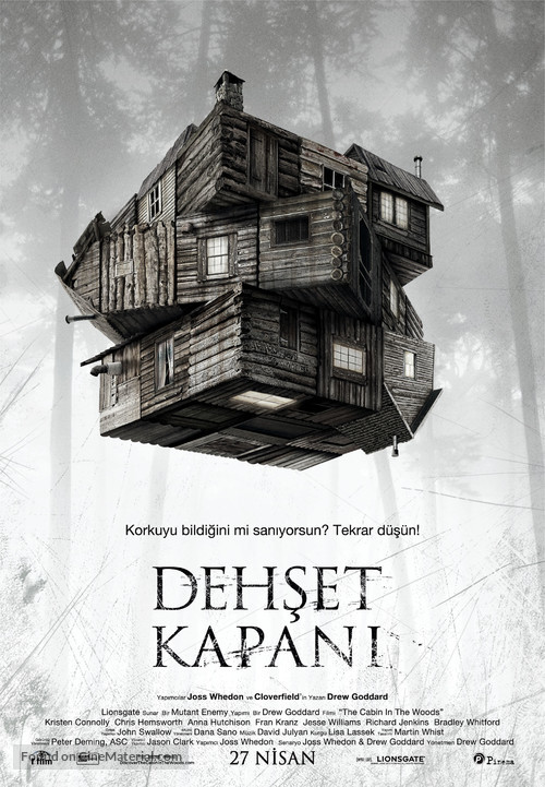 The Cabin in the Woods - Turkish Movie Poster