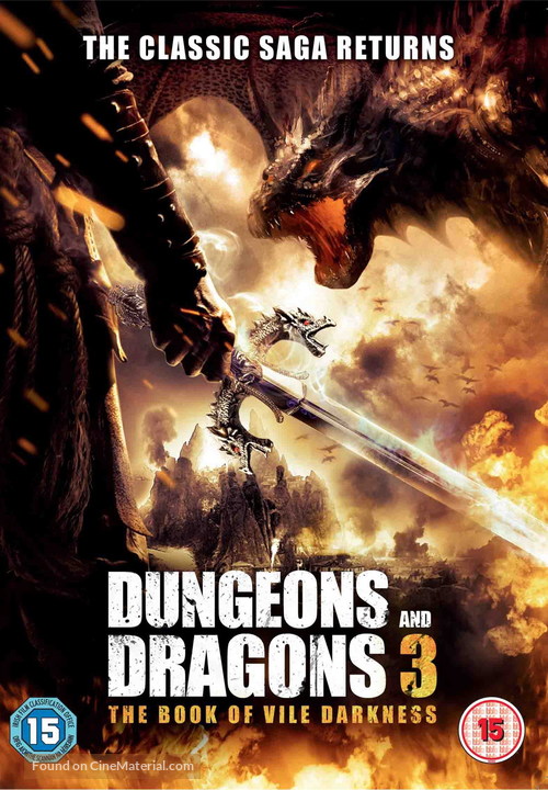 Dungeons &amp; Dragons: The Book of Vile Darkness - British DVD movie cover