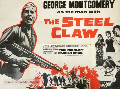 The Steel Claw - British Movie Poster