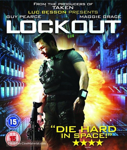 Lockout - British Blu-Ray movie cover