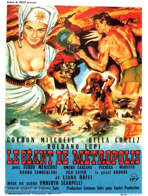 Il gigante di Metropolis - French Movie Poster