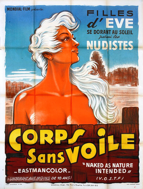 Naked as Nature Intended - French Movie Poster