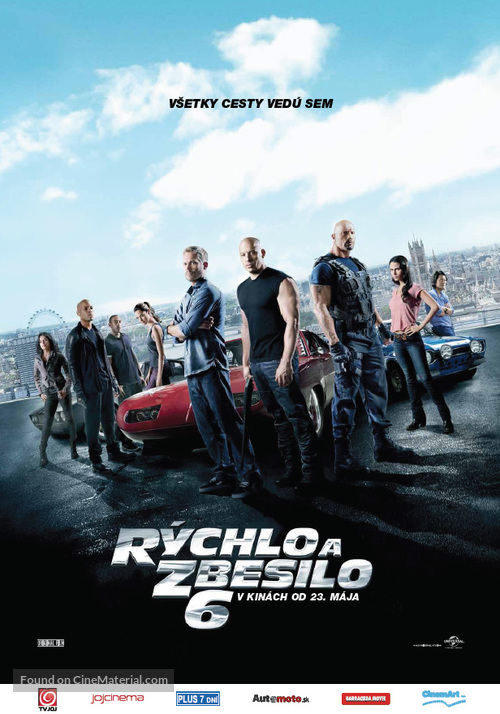 Fast &amp; Furious 6 - Slovak Movie Poster