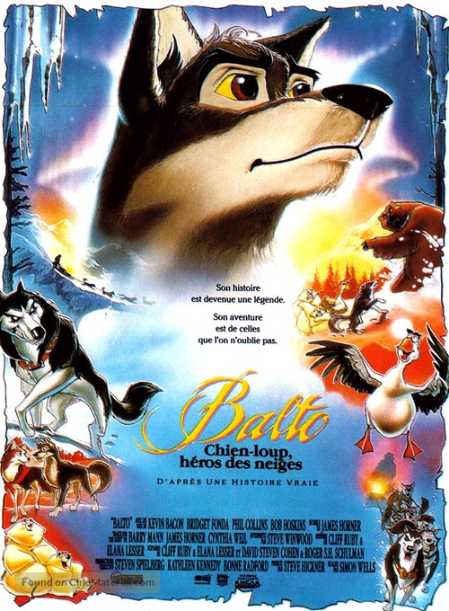 Balto - French Movie Poster