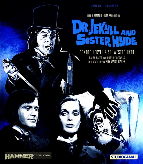 Dr. Jekyll and Sister Hyde - German Blu-Ray movie cover